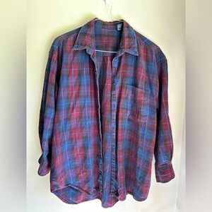 Purple Plaid Button Down